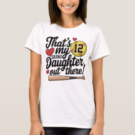 Softbal oma Dat is mijn kleindochter Custom T-shirt