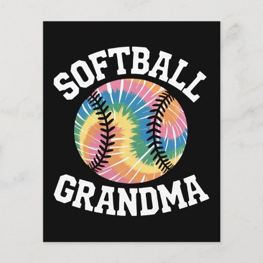 Softbal oma flyer (Voorkant)
