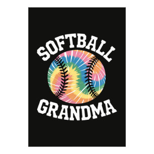 Softbal Oma Foto Afdruk