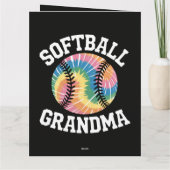 Softbal oma kaart (Achterkant)