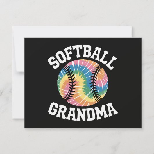 Softbal oma kaart (Voorkant)