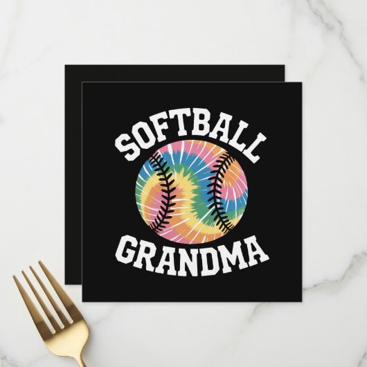 Softbal oma menu (Voorkant / Achterkant in situ)