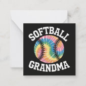 Softbal oma notitiekaartje (Voorkant)