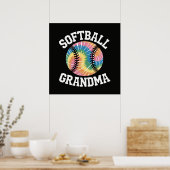 Softbal oma poster (Keuken)