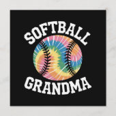 Softbal Oma Programmakaart (Voorkant)