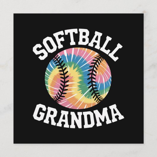 Softbal Oma Programmakaart (Voorkant)