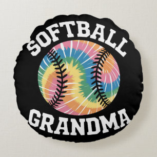 Softbal Oma Rond Kussen