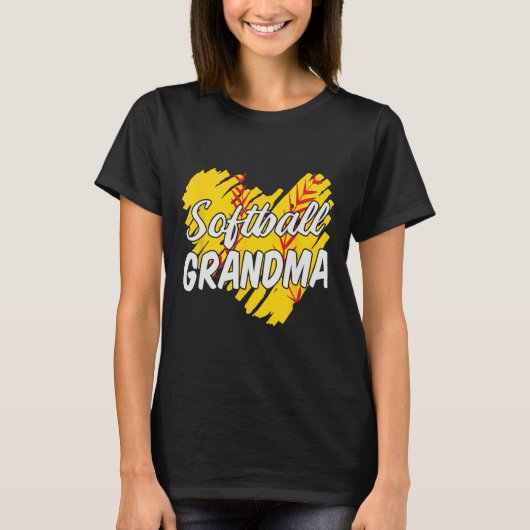 Softbal Oma Softbal Ontwerpen Voor Vrouwen Grootou T-shirt (Voorkant)