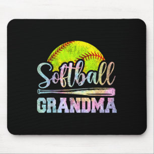 Softbal oma softbalspeler gamedaag moeder T Muismat