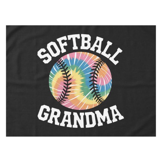 Softbal oma tafelkleed (Voorkant (Horizontaal))