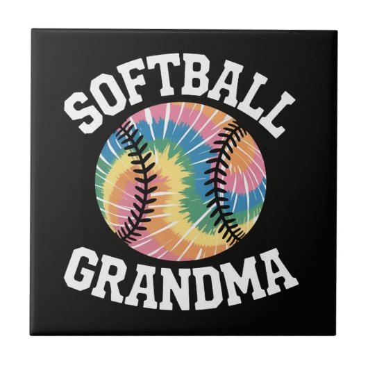 Softbal Oma Tegeltje (Voorkant)