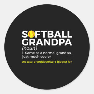 Softbal Opa Definitie Kleindochter Grootste Ronde Sticker