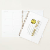 Softbal Opa Vintage Vlag Vectorontwerp_1 Planner (Display)