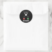 Softbal roept en ik moet gaan Grappige telefoonhoe Ronde Sticker (Tas)