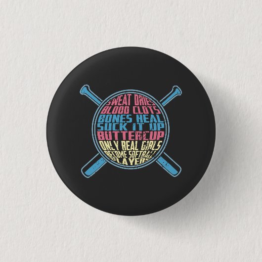 Softbal Ronde Button 3,2 Cm (Voorkant)