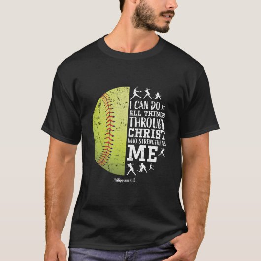 Softbal 'S N T-shirt (Voorkant)