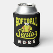 Softbal Senior Klasse van 2025 Blikjeskoeler (Blikje Achterkant)