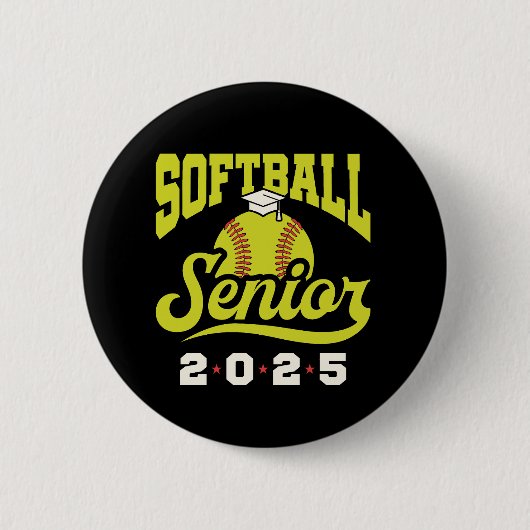 Softbal Senior Klasse van 2025 Ronde Button 5,7 Cm (Voorkant)
