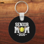 Softbal Senior Moeder, Kl Van 2026, Senior Avond A Sleutelhanger (Voorkant)