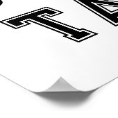 Softbal Senior Night Afstuderen Poster (Hoek)