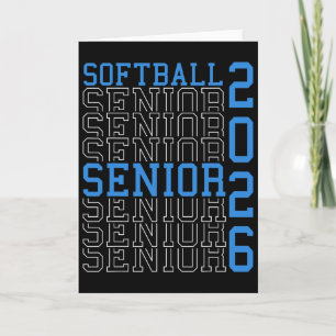 Softbal Senior Night Softbal Senior 2026 Afgestude Kaart