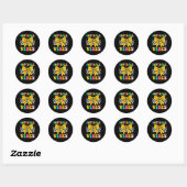 Softbal Sfeer Coquette Boog Softbal Wedstrijd Dag Ronde Sticker (Vel)