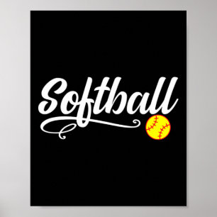 Softbal Shirt Cadeau Poster