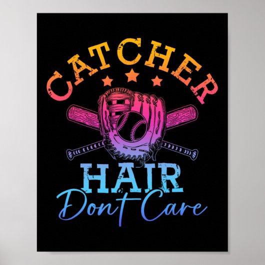 Softbal Shirt Meisjes Vrouwen Softbal Speler Softb Poster (Voorkant)