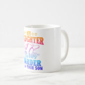 Softbal Shirt Moeder Papa Softbal Speler Softbal Koffiemok (Voorkant rechts)