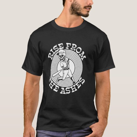 Softbal Skelet Batter - Werper Catcher Softbal T-shirt (Voorkant)