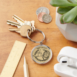 Softbal Sleutelhanger
