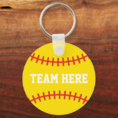 Softbal Sleutelhanger Meisjes Team Goedkoop Atlete (Achterkant)