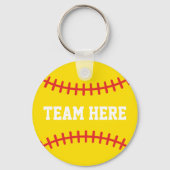 Softbal Sleutelhanger Meisjes Team Goedkoop Atlete (Achterkant)