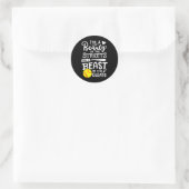 Softbal Softbalspeler Ronde Sticker (Tas)