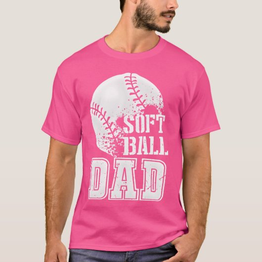 Softbal Speler Vaderdag vriend T-shirt (Voorkant)
