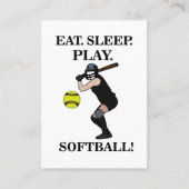 Softbal Sport Coach Trainer Visitekaartje (Voorkant)