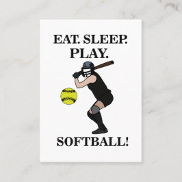 Softbal Sport Coach Trainer Visitekaartje