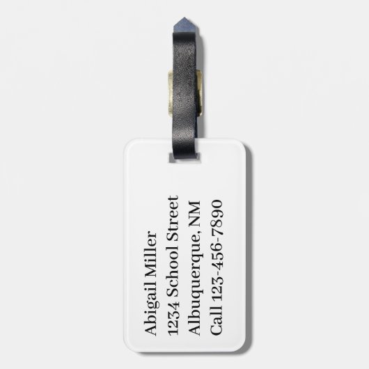 Softbal Sport Custom Bag Label Bagagelabel (Achterkant verticaal)