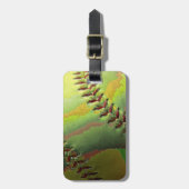 Softbal Sport Wedding Thema Bagagelabel (Voorkant verticaal)