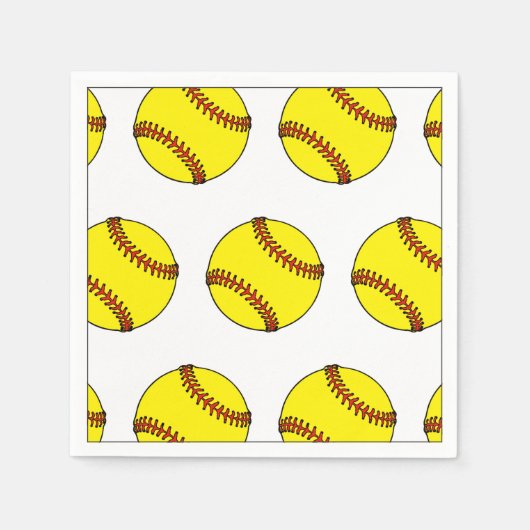 Softbal Sporten Servet (Voorkant)
