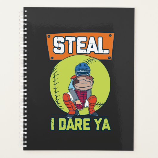 Softbal - Steel Ik Daag Je Uit Planner (Voorkant)