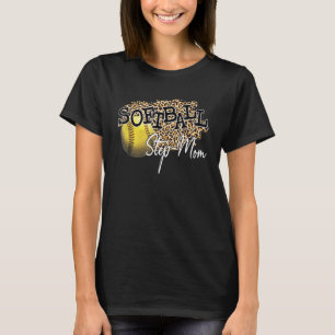 Softbal Stiefmoeder Luipaard Softbal Stiefmoeder T-shirt