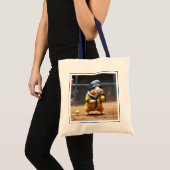 Softbal Superster: Het Grote Wedstrijd van het Cav Tote Bag (Voorkant (product))