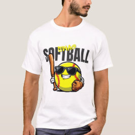 Softbal Swag: Cool Glasses Edition T-shirt