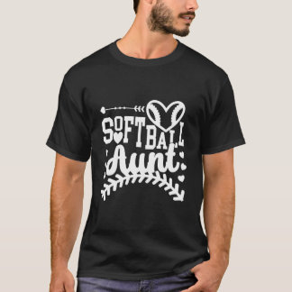 Softbal Tante Van Een Softbalspeler Tante T-shirt
