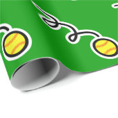 Softbal thema inpakpapier (Rol Hoek)