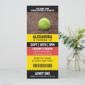 Softbal Ticket Verjaardag Kaart (Staand voorkant)