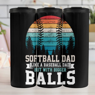  softbal vader grotere ballen thermosbeker