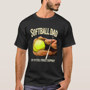 Softbal Vader Snelle Pitch Felle Steun Grappig Ont T-shirt