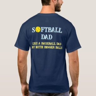 Softbal vader T-shirt